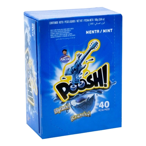 Imagen de Chicle Arcor Poosh Menta  40 PZS