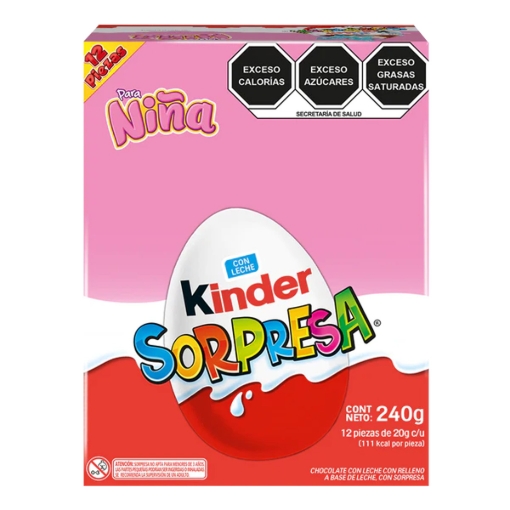 Imagen de Huevitos Kinder Sorpresa Niñas 12 PZS