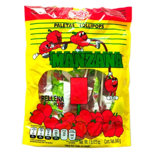 Imagen de Paletas Karla Manzana Con Chile 40 PZS