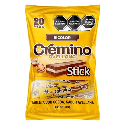 Imagen de Chocolates Cremino Avellana Stick  20 PZS