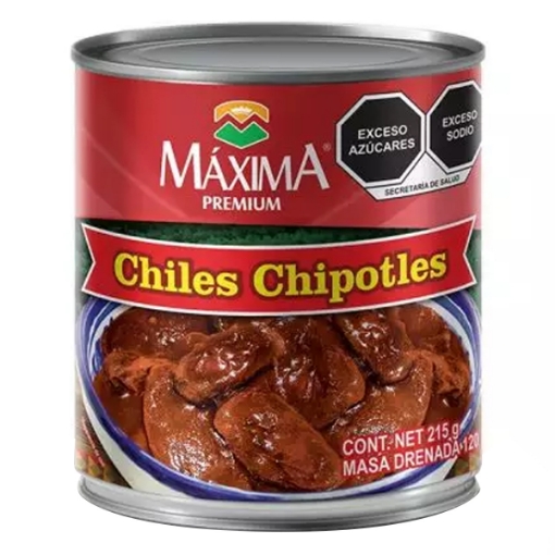 Imagen de Chiles Chipotles Máxima 215 GRS