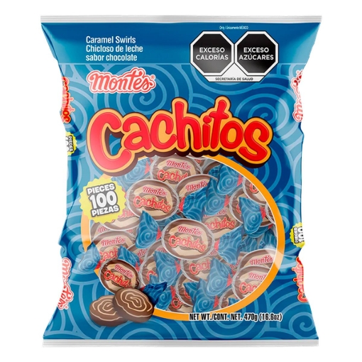Imagen de Dulce Chicloso Cachitos Montes 100 PZS