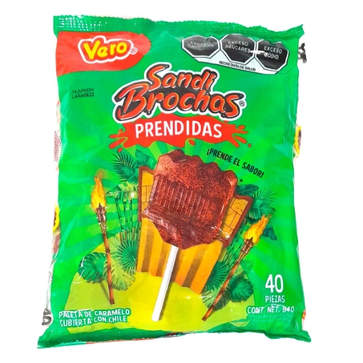 Imagen de Paleta Vero Sandi Brochas Prendidas 40 PZS