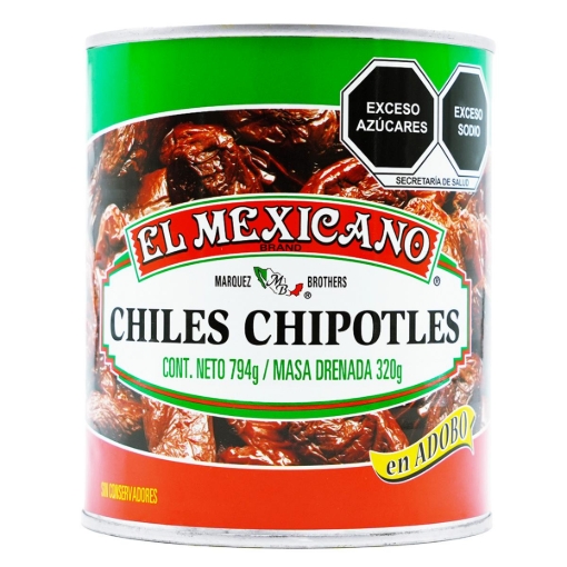 Imagen de Chiles El Mexicano Chipotle  794 GRS