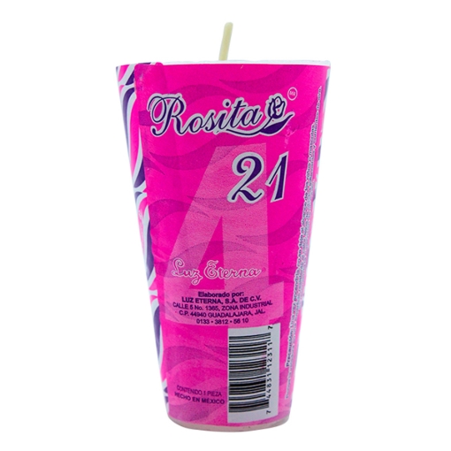 Imagen de Veladora Luz Eterna Rosita 1 PZS