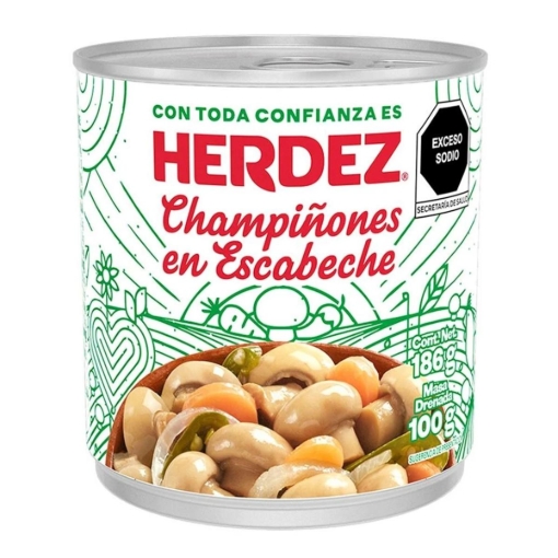 Imagen de Champiñon Escabeche Herdez 186 GRS