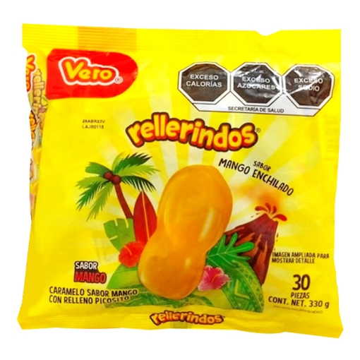 Imagen de Caramelo Vero Rellerindos Mango 30 PZS