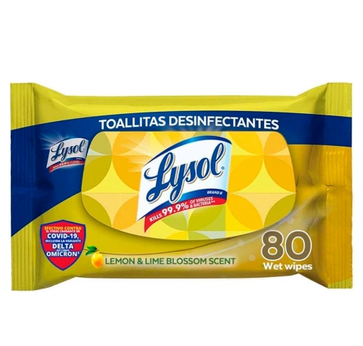 Imagen de Toallitas Humedas Lysol Wipes Citrus 80 PZS