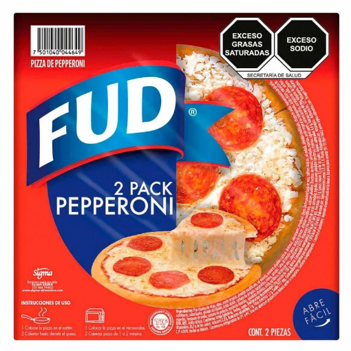 Imagen de Pizza Fud Pepperoni 2Pack 2 PZS