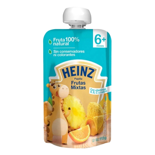 Imagen de Heinz Papilla Frutas Mixtas Doypack 113 GRS
