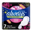Imagen de TOALLA ALWAYS ULTRAFINA NOCTURNA SUAVE F.A C/A 7 PZS