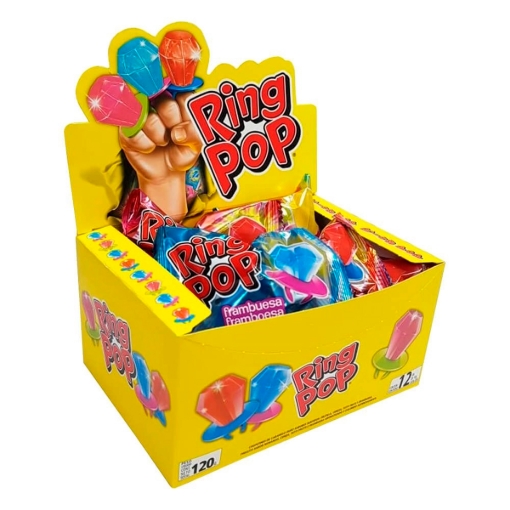 Imagen de Exh Dul Ring Pop Surtido 14 GRS