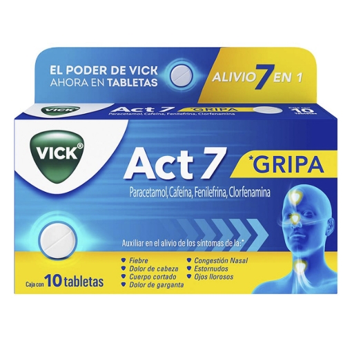 Imagen de Medicamento Vick Act 7 Tab 10 PZS