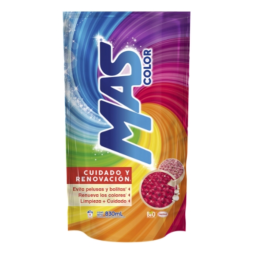 Imagen de Detergente Liquido Mas Color 3 En 1 Econopack  830 MLL