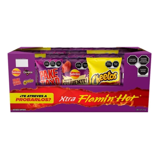 Imagen de Botanas Sabritas Flamin Hot 14 PZS