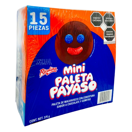Imagen de Paleta Payaso Ricolino Mini 15 PZS