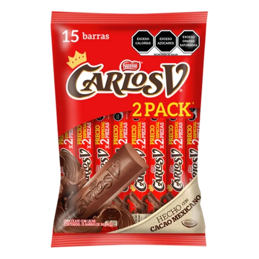 Imagen de Chocolate Nestlé Carlos V, Un Paquete 34 GRS