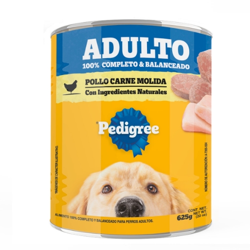 Imagen de Alimento Para Perro Pedigree Carne Molida Pollo 625 GRS