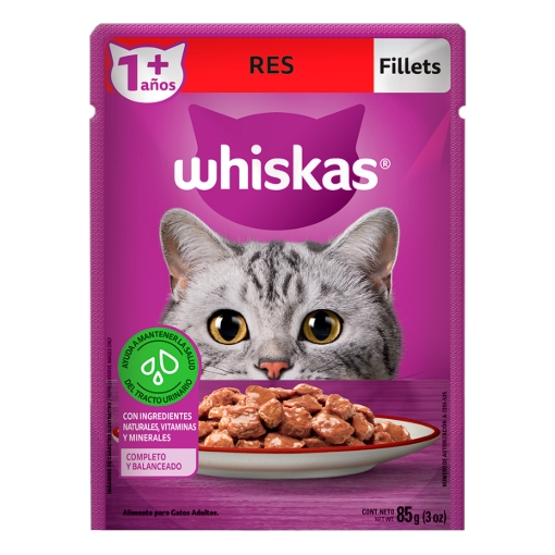 Imagen de Sobres Whiskas Trozos Res 85 GRS