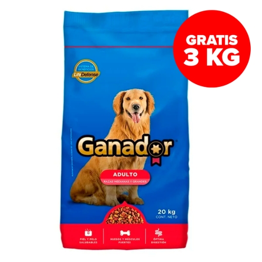 Imagen de Alimento Ganador Adulto Razas Medianas y Grandes  20 KGS