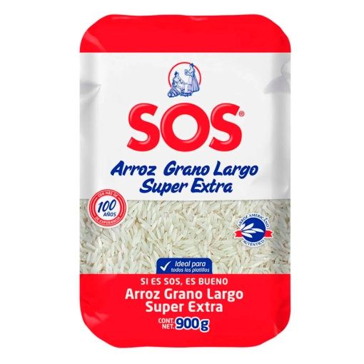 Imagen de Arroz Sos Largo Super Extra 900 GRS