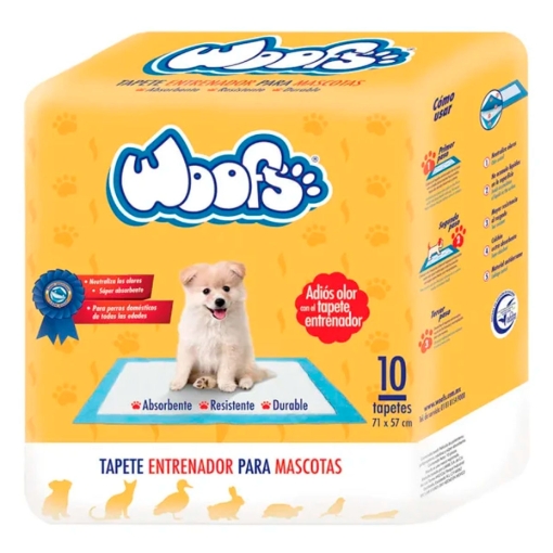 Imagen de Tapete Entrenador Para Mascota Woofs  10 PZS