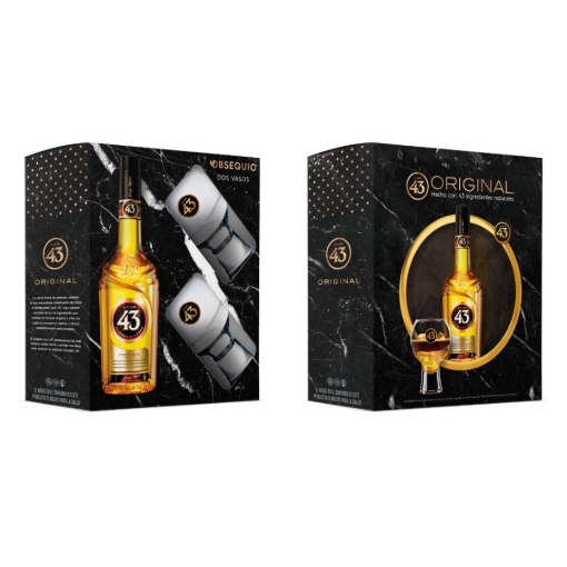 Imagen de Licor 43 + 2 Copas Globos 700 MLL