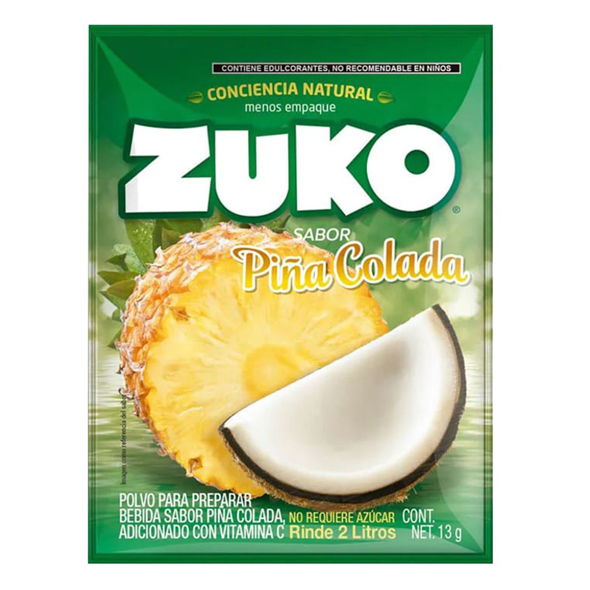Básicos En Línea las 24 horas|Bebida En Polvo Zuko Piña Colada 13 GRS
