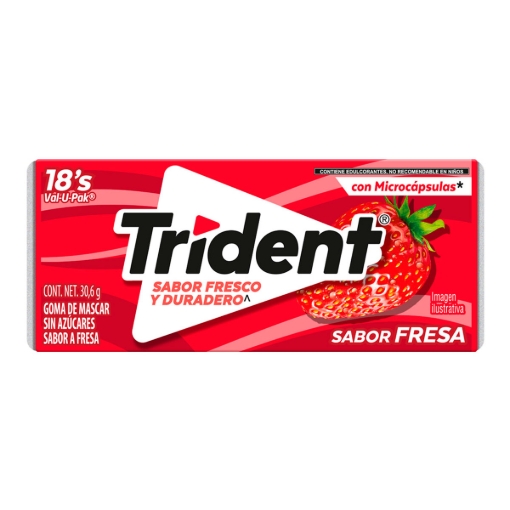 Imagen de Chicles Trident Fresa  30.6 GRS