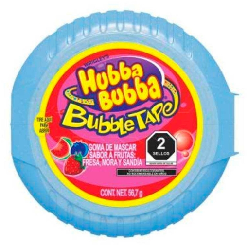Imagen de Exhibidor Chicle Hubba Bubba Frutas Rollo  56.7 GRS