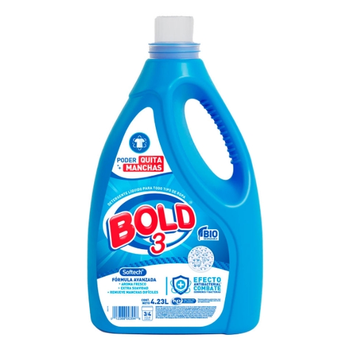 Imagen de Detergente Liquido Bold 3 Antibacterial 4.23 LTS