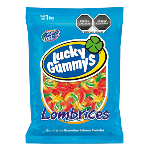 Imagen de GOMITA LUCKY GUMMYS LOMBRICES 1 KGS
