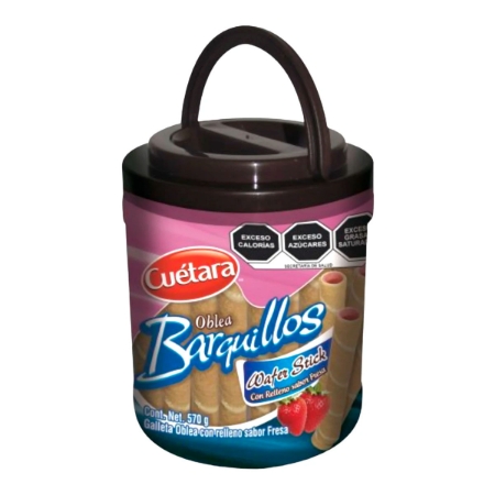 Imagen de Galleta Cuetara Wafer Fresa Stick 570 GRS