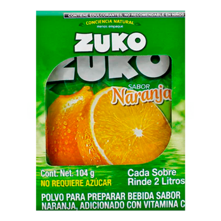 Imagen de Bebida En Polvo Zuko Naranja 13 GRS