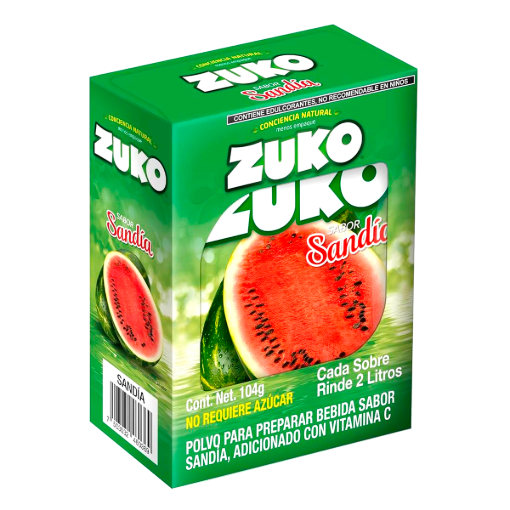 Imagen de Bebida En Polvo Zuko Sandia 13 GRS