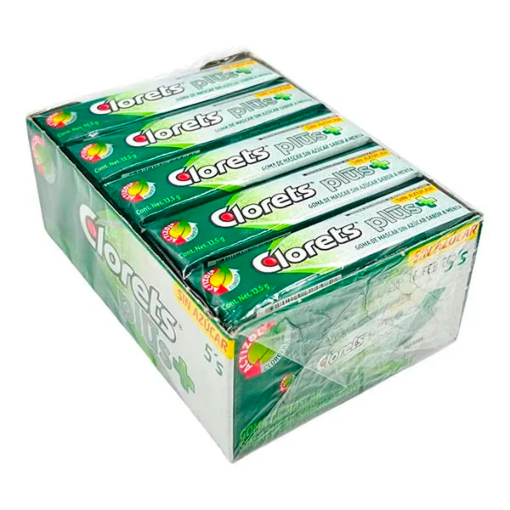 Imagen de Chicles Clorets Plus Sin Azúcar  13.5 GRS