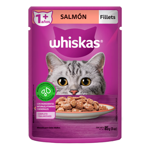 Imagen de Sobres Whiskas Salmón 85 GRS