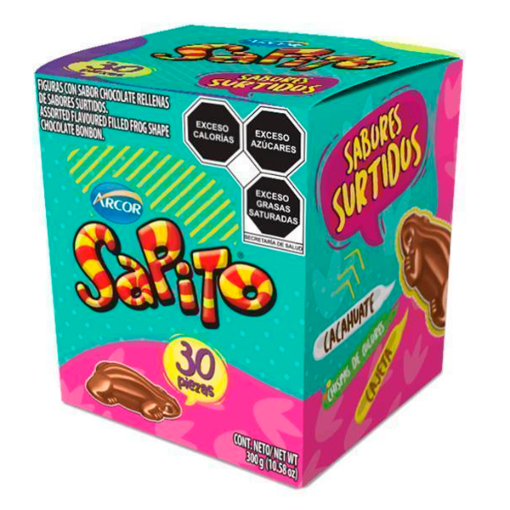 Imagen de Chocolate Sapito Mix 30 PZS