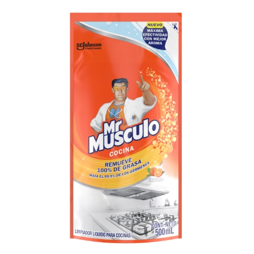 Imagen de Limpiador Mr. Musculo Cocina Naranja Doypack 500 MLL