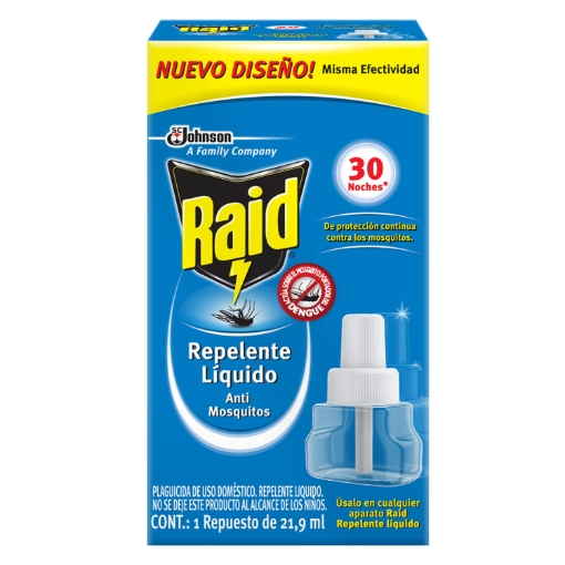 Imagen de Repelente Liquido Raid 30 Noches Repuesto  21.9 MLL
