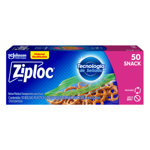 Imagen de Bolsa Ziploc para SnaCk 50 PZS