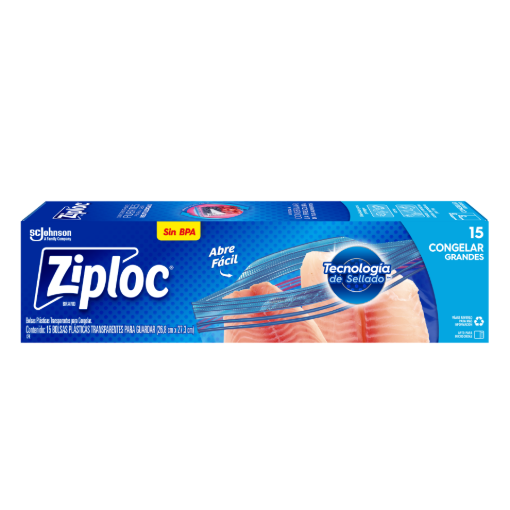Imagen de Bolsa Para Congelar Grande Ziploc 15 PZS