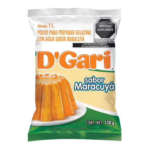Imagen de Gelatina D'Gari Maracuya 120 GRS