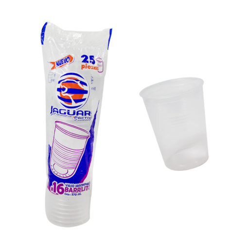 Imagen de Vaso Jaguar Plastico Barrilito 25 PZS