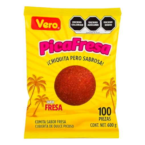 Imagen de Dulce Gomita Vero Pica Fresa 100 PZS