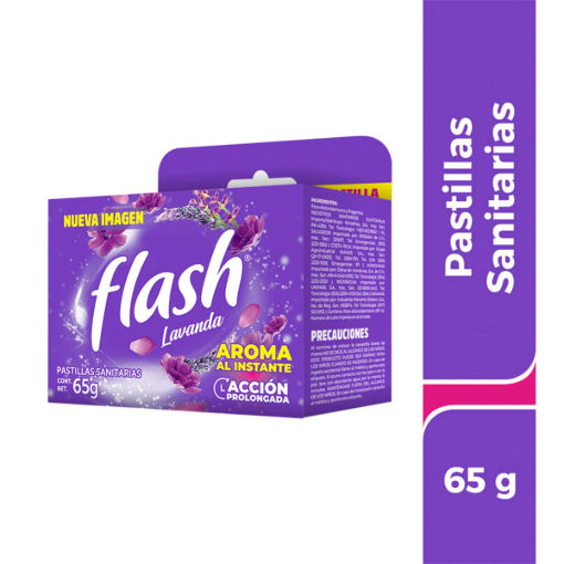 Imagen de Pastilla Sanitaria  Flash Lavanda 65 GRS
