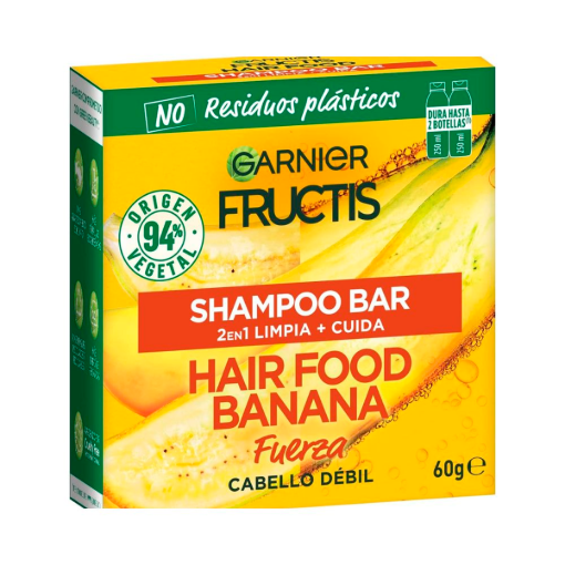 Imagen de SHAMPOO FRUCTIS HAIR FOOD BANANA BARRA 60 GRS