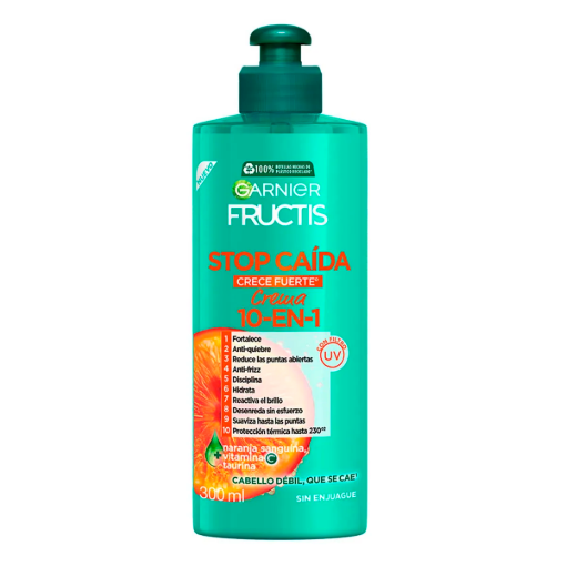 Imagen de CREMA PARA PEIN FRUCTIS CRECIENTO Y PUERZA 10EN1 300 MLL