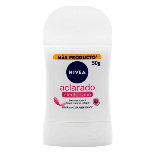 Imagen de DESODORANTE NIVEA ACLARADO SATIN MUJER BARRA 50 GRS