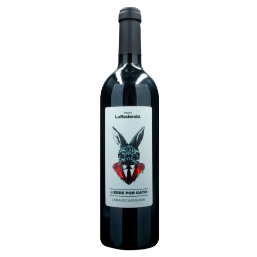 Imagen de VINO TINTO LA REDONDA LIEBRE POR GATO CABERNET SUAVIGNON 750 MLL